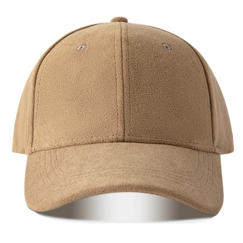 Baseball School Old Vintage Suede Plain Color Solid Caps For Men Women Spring Autumn Street Snapback Hip Hop Urban Style Hat Adjustable Faux Fur