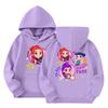 Child Fashion Lightweight Long Sleeve Pullover With Pockets  Print Hoodie