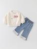 Infant Girls' 2026 Korean-Style Spring Hoodie - Versatile Long Sleeve Casual Top