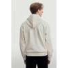 H M Loose Fit Printed Hoodie creaM