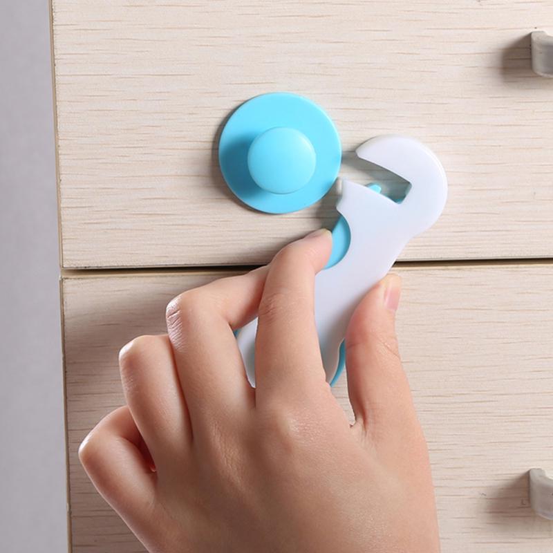Kids Safety Door Lock Proof Cupboard Fridge Cabinet Prevent Clamp(1Pcs/5Pcs/10Pcs)