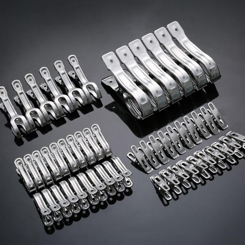 5/6/10/20 buc. Cleme din oțel inoxidabil agrafă pentru haine pentru scaun de plajă mare clemă pentru prosop pentru cuvertură cleme de tăiere rezistente la vânt