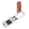 Wooden Grip L Brackets Handle for G7XII G7XIII Quick Release Plate System ArcaSwiss Mount for Comfortable Shoots