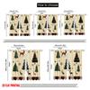 2Pcs,2D Plane Printing Curtains Roller Blinds Christmas Trees Snowflakes Deer_A (3) Versatile Fabric (Without Rod) Art Deco