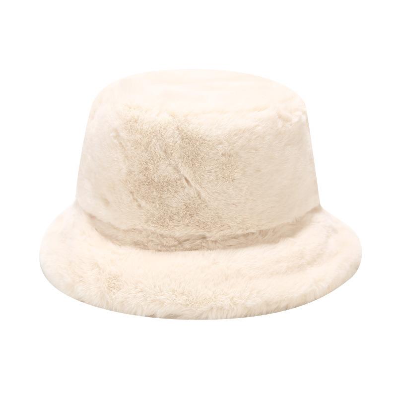 Faux Fur Winter Bucket Hat for Women Men Fluffy Warm Hat Women's Furry Fisherman Cap for Casual, Trips, Sports, Skiing