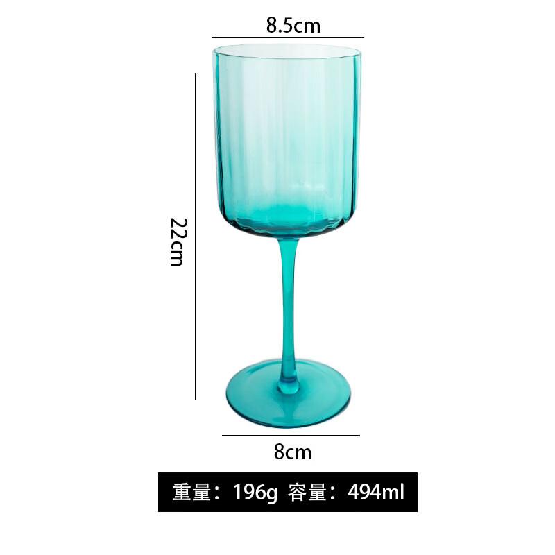 OLOEY Vertical Pattern Crystal Glass Set