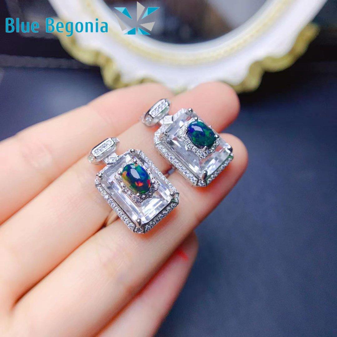 

Комплект ювелирных изделий из натурального опала 5*7 мм, серьги с драгоценными камнями, ожерелье, изысканный комплект ювелирных изделий для свадебной вечеринки для женщин