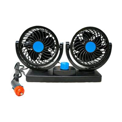 Mitas Car Twin Cigarette Lighter Car Fan Angle and Airflow Automotive Air Double Summer Fan, Fan, Socket, 12V, Circulator, Adjustable, Conditioner,