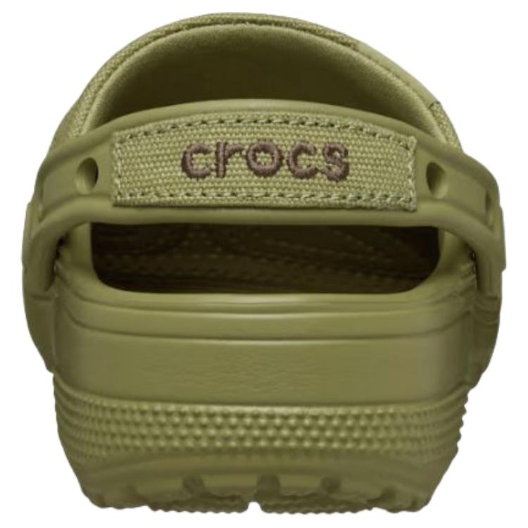 Crocs Classic Crafted Clog Canvas Low top Casual Shoes Unisex Green 211354-3UA
