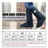 Rain Boot Shoe Cover Black Waterproof with Reflector High Top Clear Shoes Dust Covers for Motorcycle Bike Rain Cover Men Women