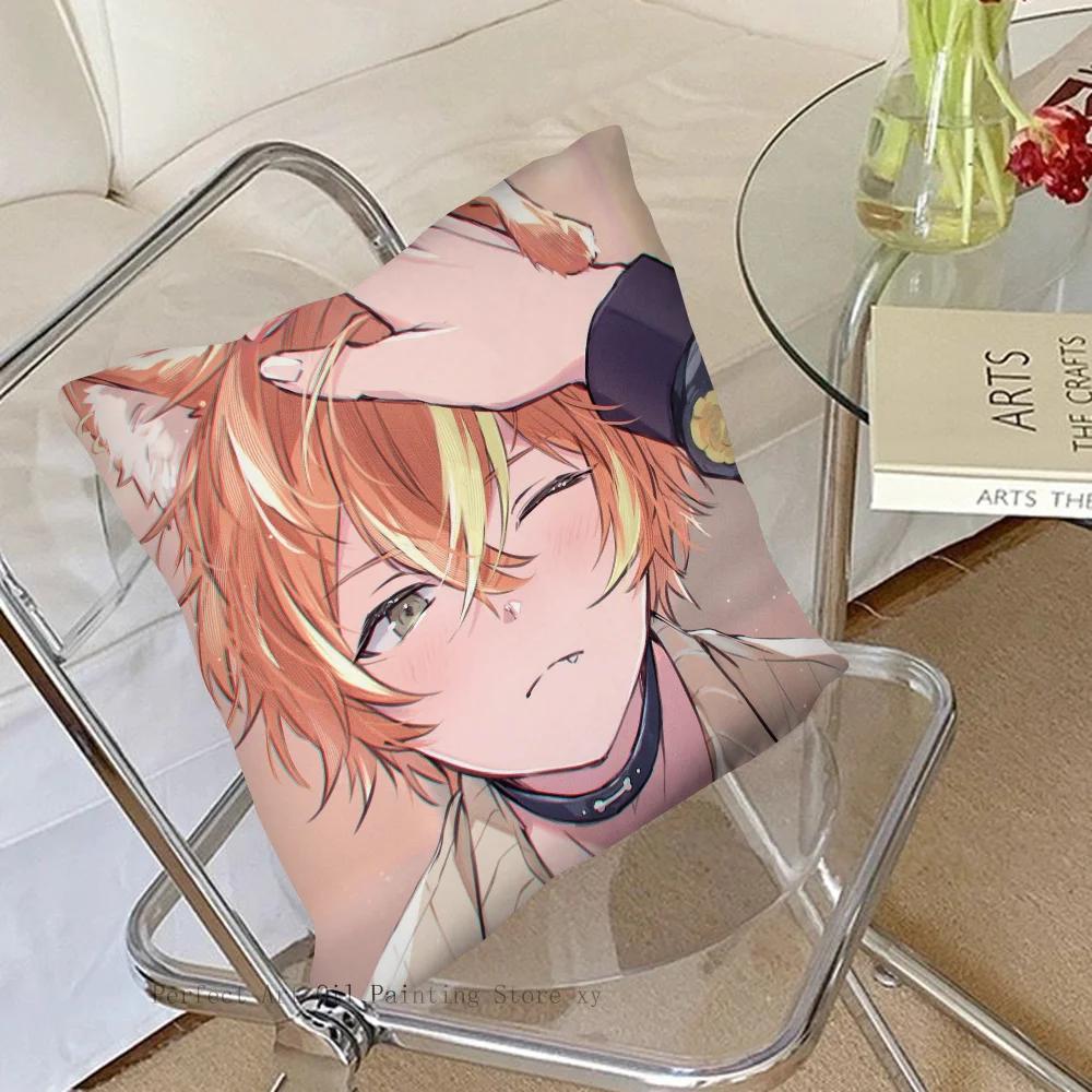 Akito Shinonome Animation P-Project Sekai Pillow Case Square Pillow Bedroom Sofa Leisure ComfortLivingRoom Home Decoration 40X40