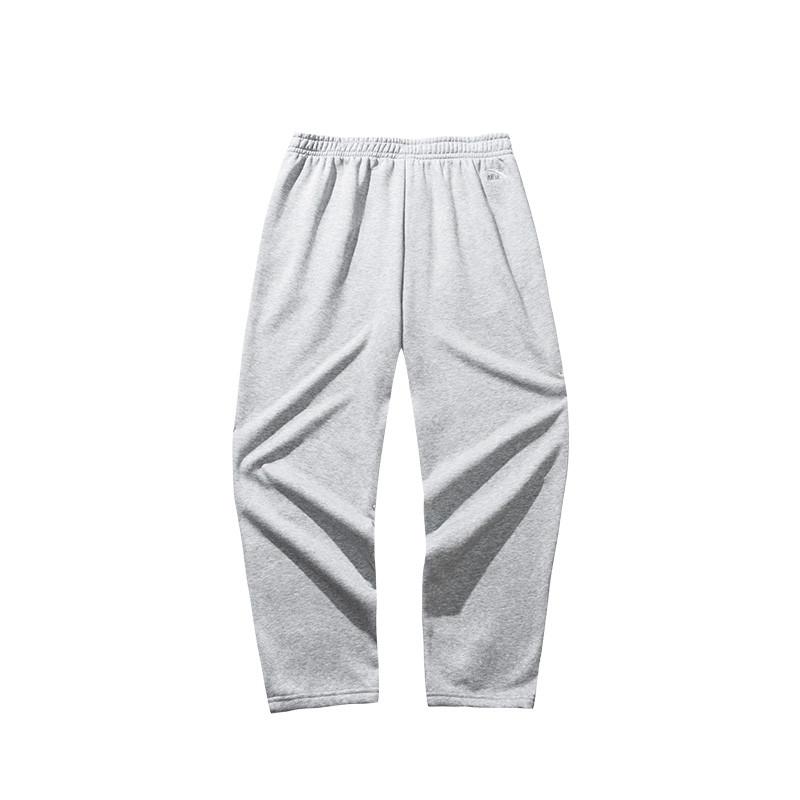 Anta Breathable Retro Loose Fit Elastic Waist Sports Casual Pants Men Bottoms Gray 152448302S-1