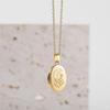 Moon Sun Photo Pendant Evil Eyes Photo Album Necklace Trendy Oval Photo Frame Necklace  Gift