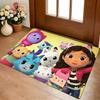 G-gabbys Dollhouse Floor Mat Cozy Flannel Soft Thick Non-Slip Mat For Living Room Bedroom Kitchen Decor Rugs