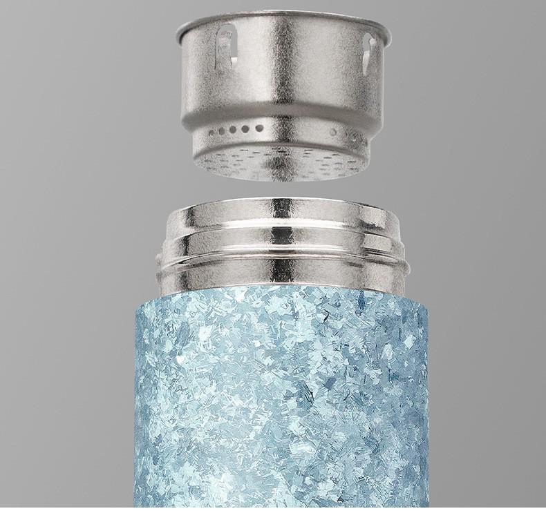 2025 Titanium Insulated Cup: Crystal Finish, Lightweight, Simple Business Style, Includes Gift Box