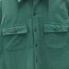 L.L.BEAN 70s Vintage Cursive Tag Chamois Long Sleeve Work Shirt 16 Green Women Used