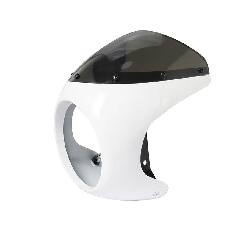 7 Inch Retro Cafe Racer Headlamp Windscreen Waterproof  Anti-fall Fairing Headlight Shade Modification Accessories
