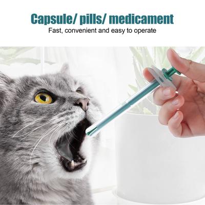 Lanzador de Pastillas para Gato Perro Dispensador de Alimentación Líquida de Medicamentos para Mascotas Punta Suave de Silicona para Mascotas Alimentador de Pastillas para Cachorro Gatito