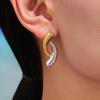 Waterproof Gold Plated Earrings 18k Gold Plated Stainless Steel Earrings  Fashion Accessories