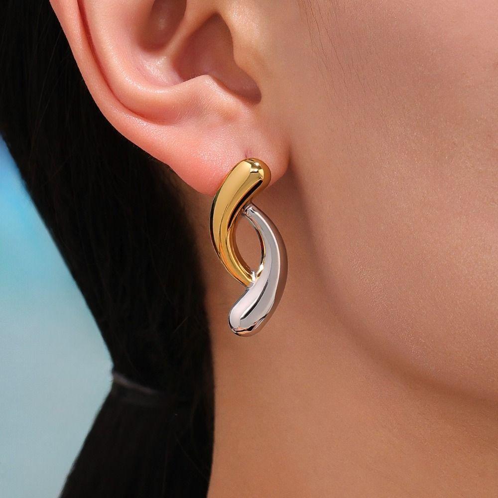 Waterproof Gold Plated Earrings 18k Gold Plated Stainless Steel Earrings  Fashion Accessories