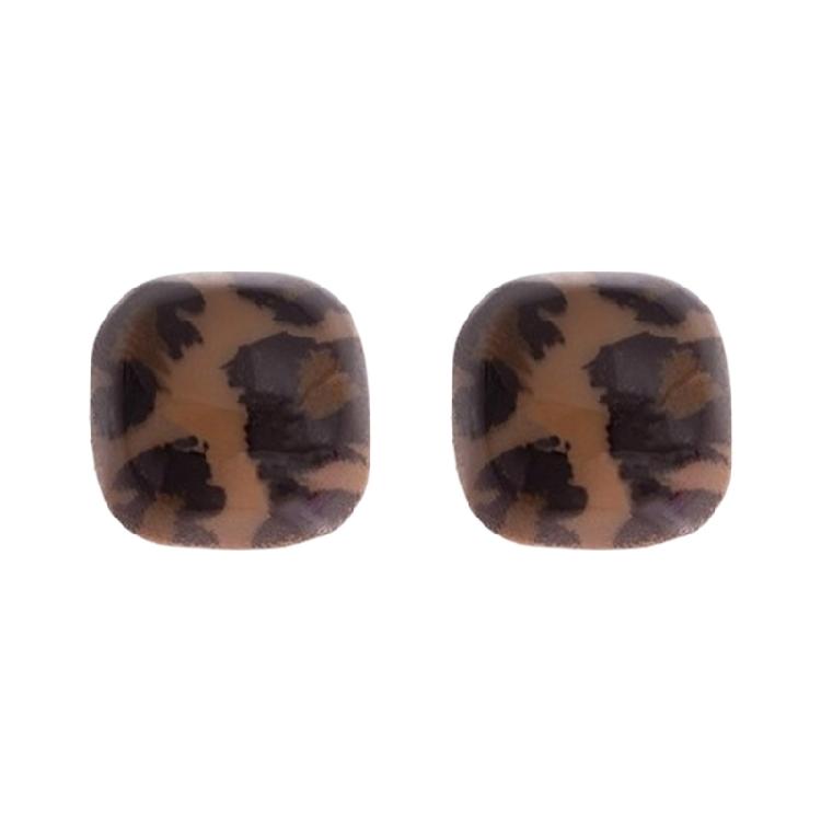 Модные Акриловые Серьги с Леопардовым Узором Элегантные Легкие Пусеты Серьги-Гвоздики для Современных Женщин