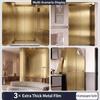 Selbstklebende gebürstete Edelstahl Kontaktpapier Metallische Folie Kühlschrank Aufzugstür Makeover Wasserdichter Aufkleber 0,16mm