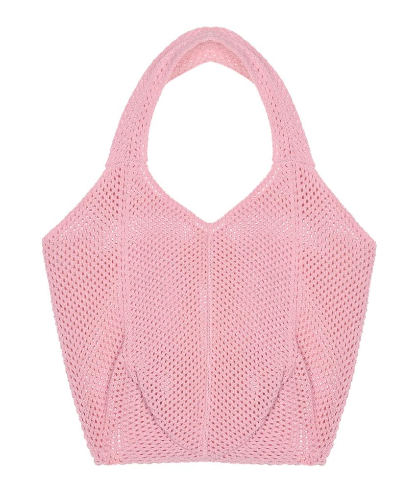 Nick&Nicole Nicole Crochet Knit Bag_Pink