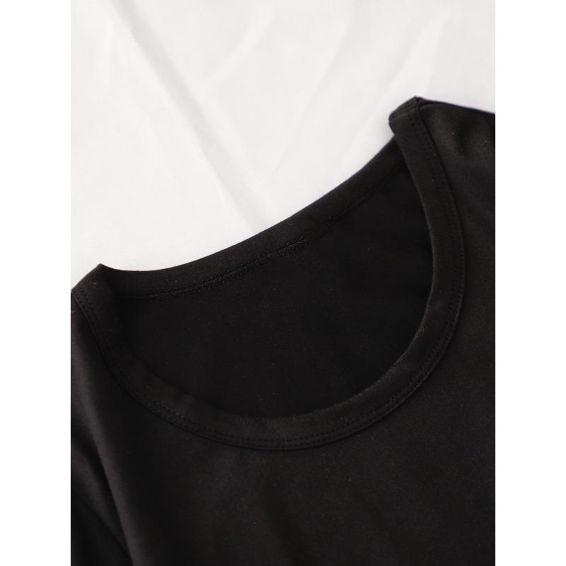 Cartoon Hamster Graphic Fashionable Round Neck Sports Short-Sleeved T-Shirt Top Women