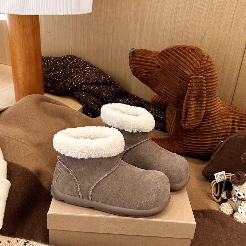 thick-soled snow boots women's cotton shoes trend versatile matte trend warm autumn and winter new cotton shoes women