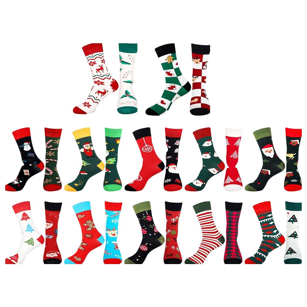 Christmas Socks Advent Calendar 2025 Christmas Countdown Calendar with 12 Pairs Xmas Socks Christmas Gifts for Adults Men Women