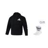 adidas Îmbrăcăminte sport ZNE. FW24 Design Logo Jachetă Fashion Minimalistă cu Glugă și Mâneci Lungi Bărbați Jachetă Neagră JD5984