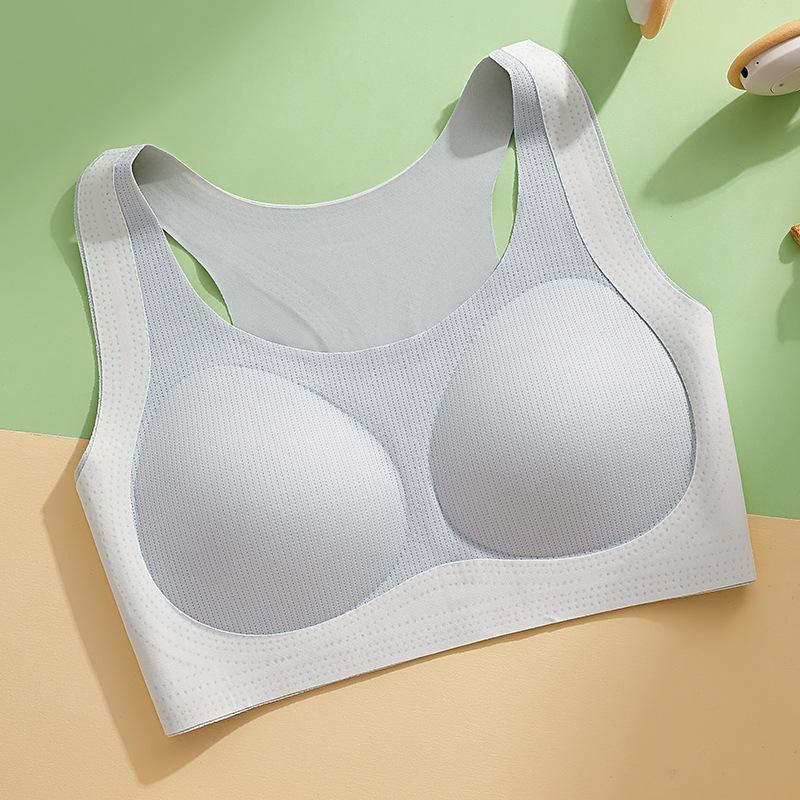 Thin developmental junior high school bra cover breathable without steel ring soft support sports vest