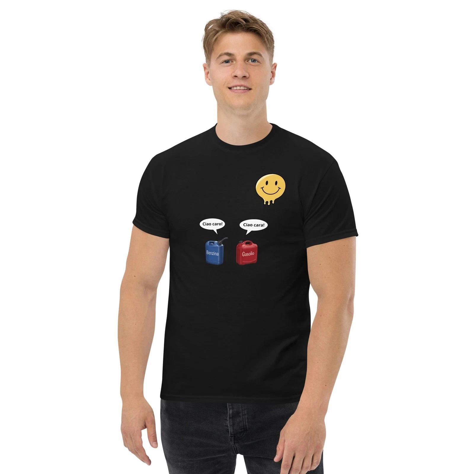 T- Shirt Unisex Caro Benzina Vintage - Ciao Caro Ciao Cara Meme XL