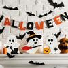 Set Of 3 Halloween Wood Specters Figures Ornament Table Signs for Tiered Tray and Shelf Decoration Desktop Adorment