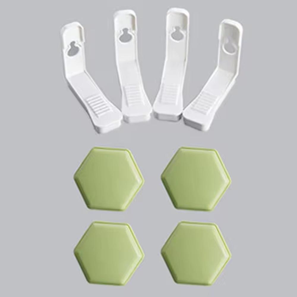 

4Pcs Portable Non-slip Bed Sheet Clip Invisible Anti-run Quilt Sheet Holder Bed Sheet Angle Fixed Buckle Quilt Fixing Tool