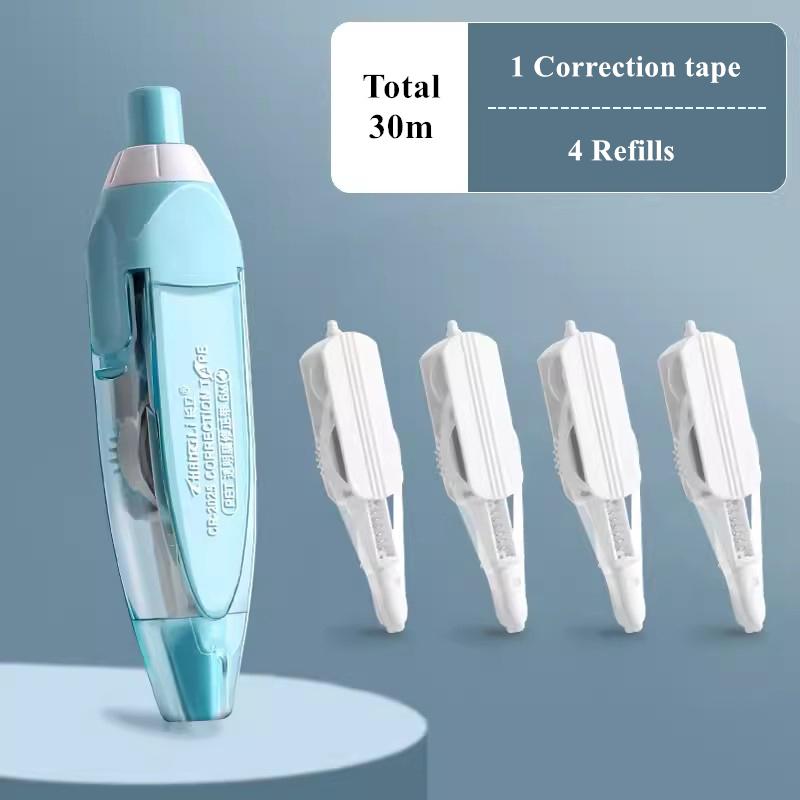 Корекційна стрічка типу Kawaii. Змінні заправки. Білий коректор. Стрічка для студентів. Японські канцтовари. Шкільне приладдя.