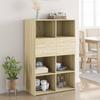 VidaXL Highboard Sonoma Oak 80x42.5x124 Cm Engineered Wood, Sideboard, Storage Cabinet, Side Panel, Cabinet, 3281387