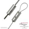 Adjustable Stainless Steel Self-Locking Wire Fastener with Double Hole Buckle