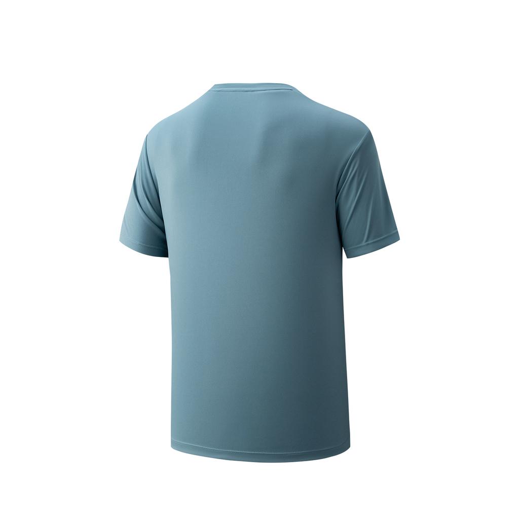Anta Training Series Short Sleeve Knitted Shirt Summer 2026 T-Shirt Men Tops Cloud-Blue 952627136-2