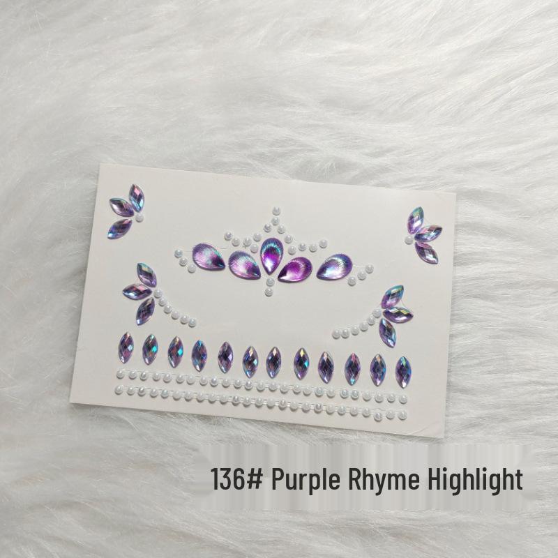Kids' Rhinestone Eye and Brow Stickers for Makeup and Performances