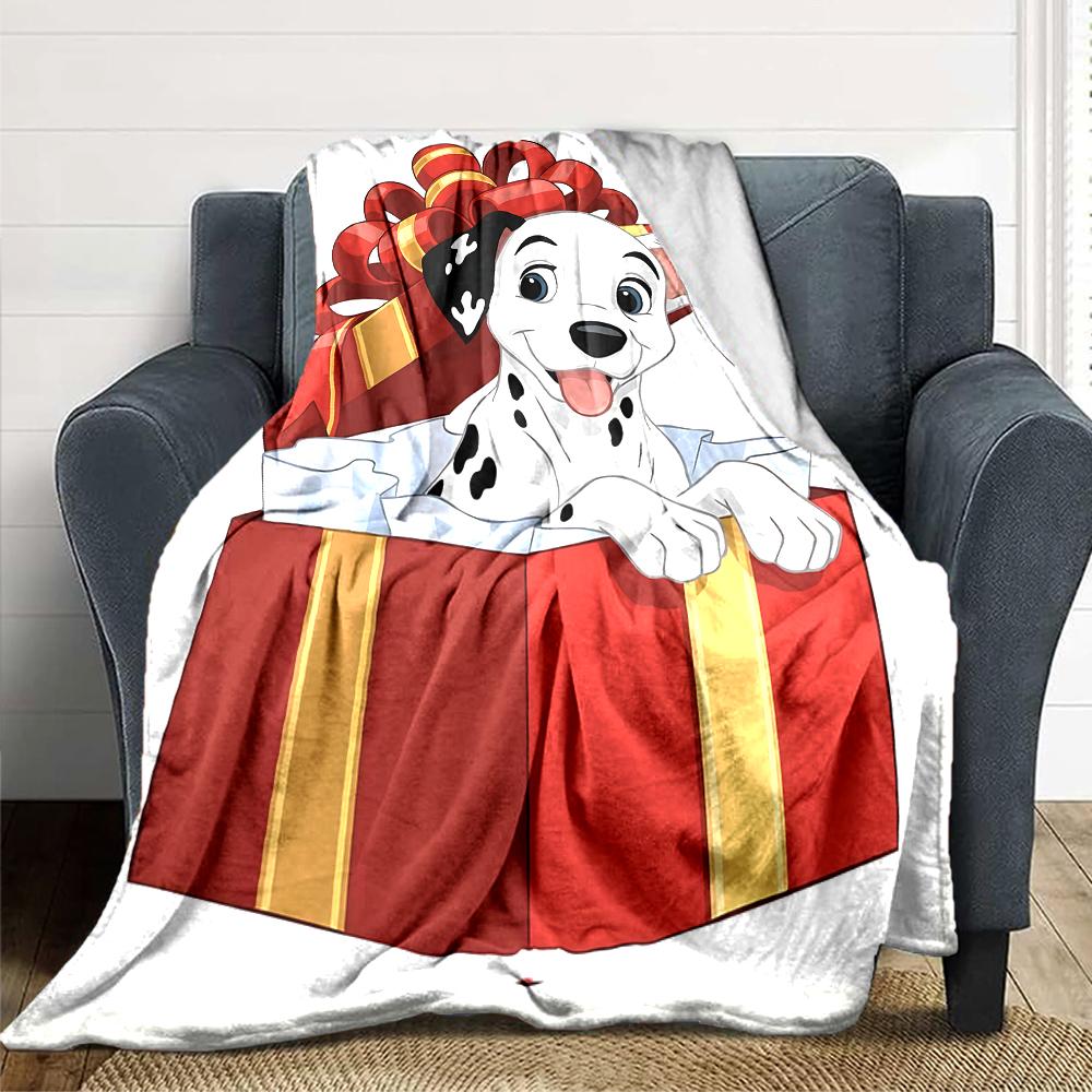 Dalmatian Gift Box Blanket Soft Throw Blanket For Home Bedroom Bed Sofa Travel Office Solid Christmas Blanket
