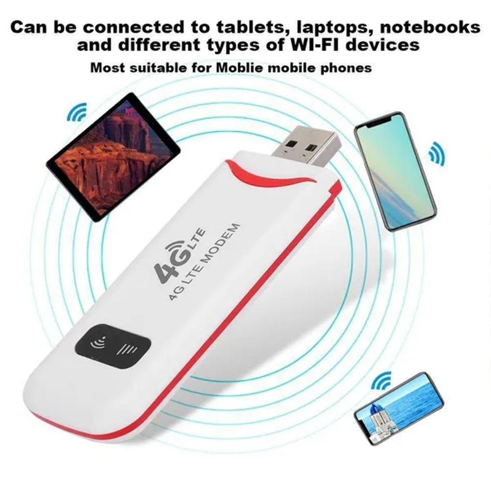 4G Lte Wireless Usb Dongle Sim Card Network Card Pocket WiFi Mobile Broadband 150Mbps Modem Stick Hotspot Router For Home Office