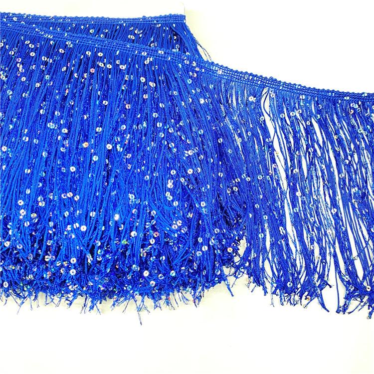 Sequin Encryption Thickened 20Cm Wide Nylon Row Beard Latin Dance Fringed Lace Dance Clothing Accessories
