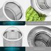 Durable Stainless Steel Sink Drain Filter Fine Net Coarse Sewer Strainers with Pull Rod Kitchen Sink Filter Mesh Bathroom