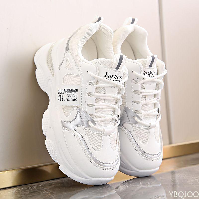 New Spring Autumn Sports Shoes Women Thick Bottom Ultra-light Sneakers Casual Woman Comfort Breathable Running Shoes 2025