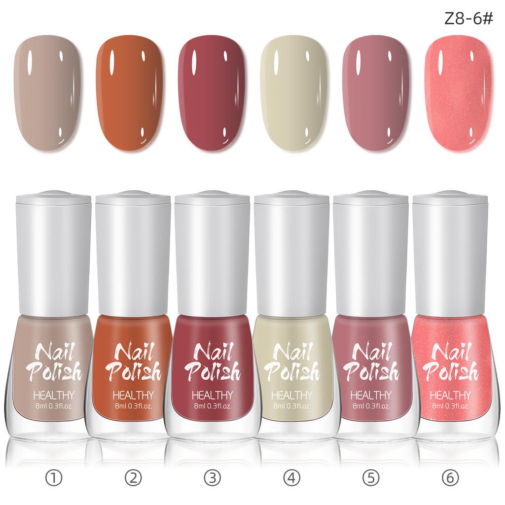 Water-based Nail Polish Set, No Baking, Quick Drying, Environmentally Friendly, Odorless, White Fine Flash Nail Polish Glue