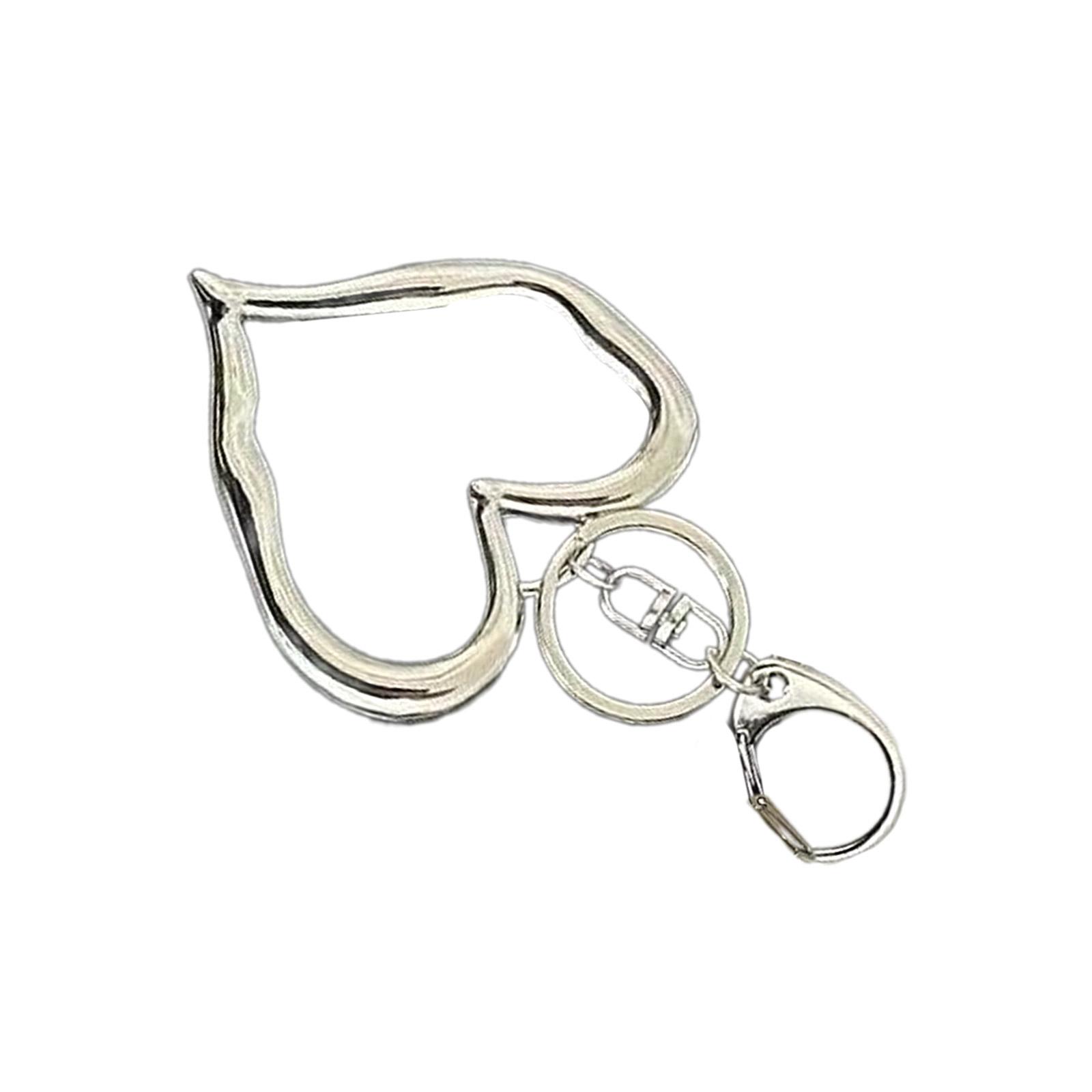 Уникальный брелок в форме сердца с элегантным текстурированным полым прочным сплавом — фото 6