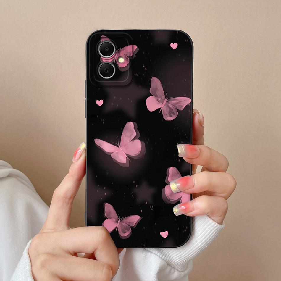 For Samsung Galaxy A05 A05S Case Cute Design Full Protection Funda For Samsung A 05 Soft Liquid Silicone Phone Back Cover Coque