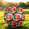 Portugal Football Printed Size 5 Soccer Ball Wear Resistant Standard Adult Training Football Fan Gift for Indoor Outdoor Match Sports