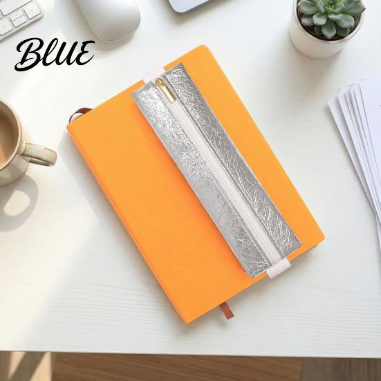 Professional Accessory Organizer Zipper Pen Holder for Notebook with Adjustable Elastic Band Slim Portable Stationery Design Lightweight Pouch,